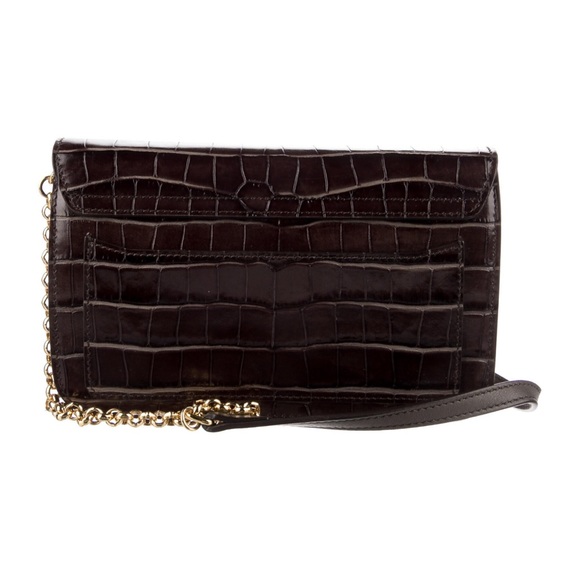 Chloe C Crossbody Brown Croc - Picture 5 of 6
